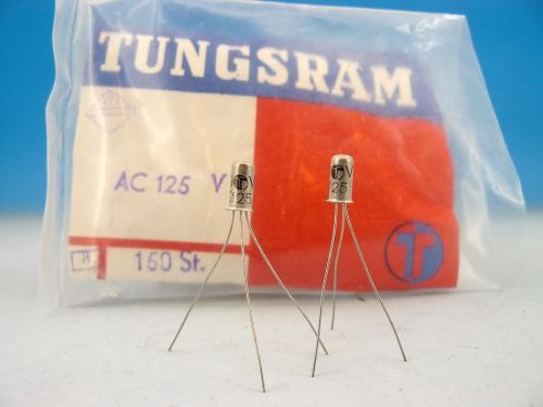 4x TESTED &amp; MATCHED AC125 TUNGSRAM Germanium Transistor