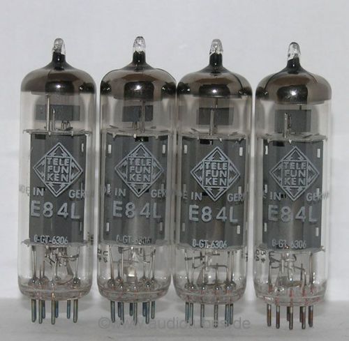 4 tubes new nos telefunken e84l 7320 = best el84 6bq5 tube (311090) military for sale