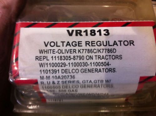 Voltage Regulator. White-0liver Part Mo Vr1813 Fits Some John Deere