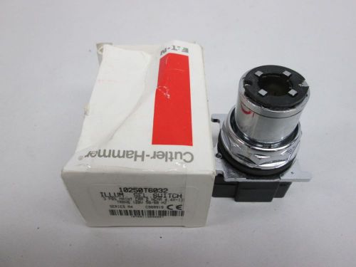 New cutler hammer 10250t6032 eaton illuminated selector switch 120v-ac d305900 for sale