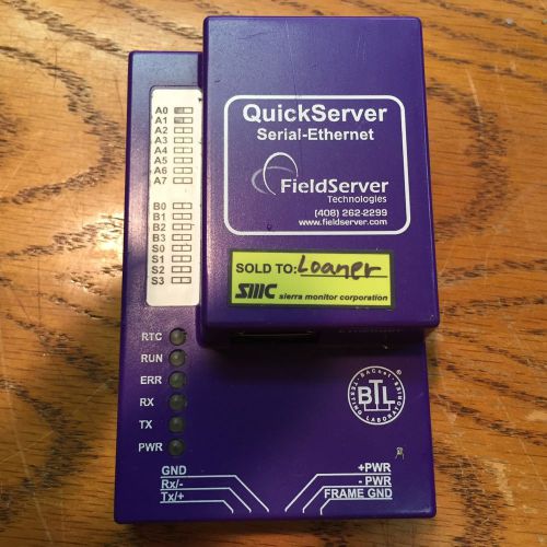 FieldServer Technologies QuickServer FS-QS-1010-0104 Serial-Ethernet