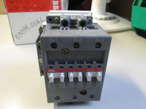 A50 contactors p/n 1sbl351001r8111 a50-30-11 24v 50hz / 24v 60hz j1514 for sale