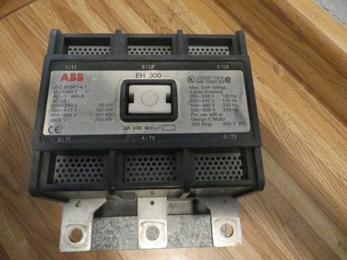 ABB SPECTRUM EH300 EH 300 MAGNETIC CONTACTOR AC COIL 24V, Sk 826 401
