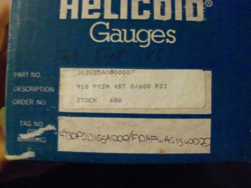 NEW Helicoid Gauges 4 1/2 Inch Dial Stock#686  JiJiG5A000000