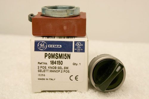General Electric GE P9MSMI5N Two Position Selector Switch Black *NEW in Box*