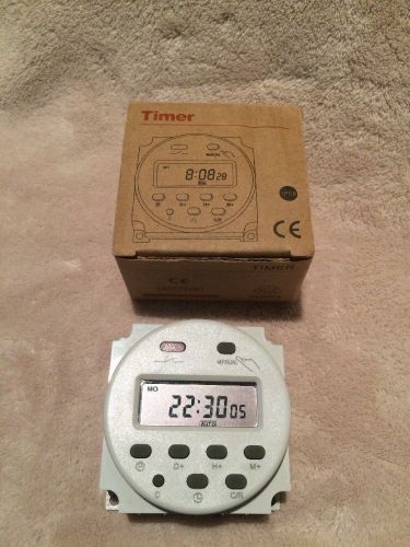 AC 220V Digital LCD Power Programmable Timer Time switch Relay 16A
