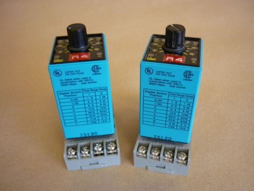 Lot Of 2 Idec RTE-P11 Electronic Timer Relay 120VAC