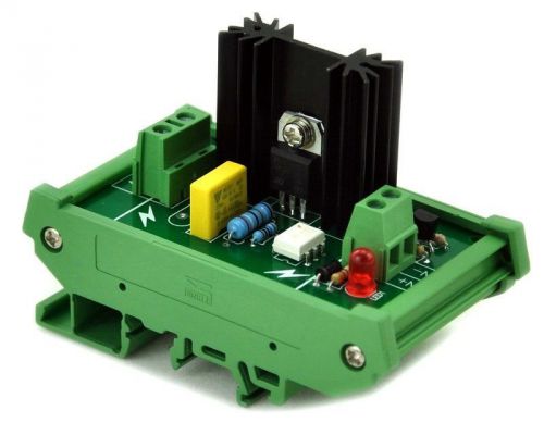 Din rail mount 1 channel 6 amp ssr module board, in 4~32vdc, out 100~240vac. for sale