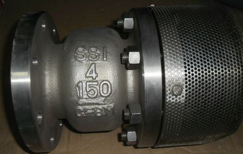 Ssi equipment 4&#034; cf8m stainless steel class 150 foot valve for sale