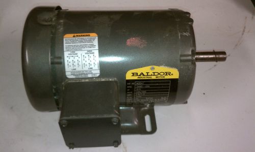 BALDOR 3/4 hp 3PH Electric Motor 230/460 3450 RPM 5/8&#034; Shaft