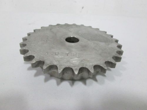 NEW MARTIN 40B27SS STAINLESS 5/8IN ROUGH BORE CHAIN SINGLE ROW SPROCKET D314357