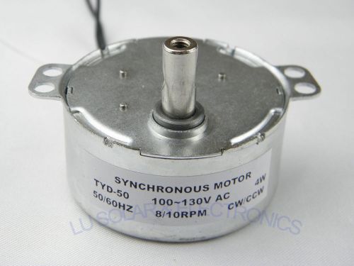 110v ac 8/10rpm cw/ccw tyd-50 synchronous motor robust torque 4kgf.cm 4w new! for sale
