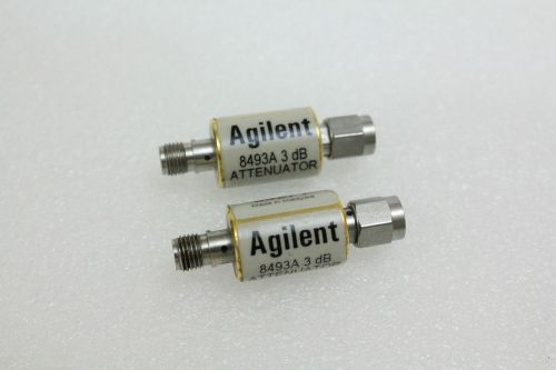 Lot of 2 pieces HP Agilent 8493A Coaxial Attenuator 3dB DC-12.4GHz
