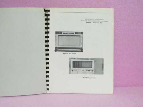 Sanborn/hp manual 360, 360-1 &amp; 361 event recorder instruction manual w/schem. for sale