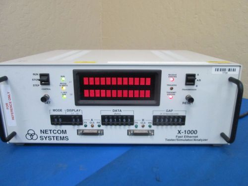 Netcom M/N X-1000 Fast Ethernet Tester Simulator Analyzer