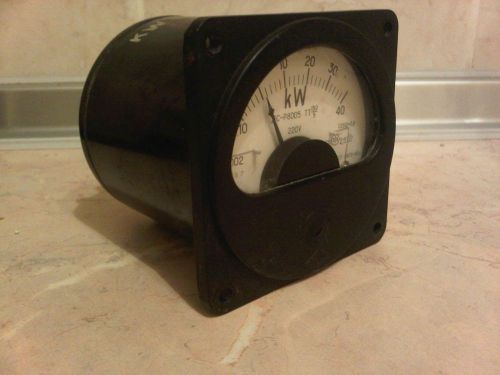 Russian analog 3 phase wattmeter 10-0-40 kw ac 220v electrical power meter for sale