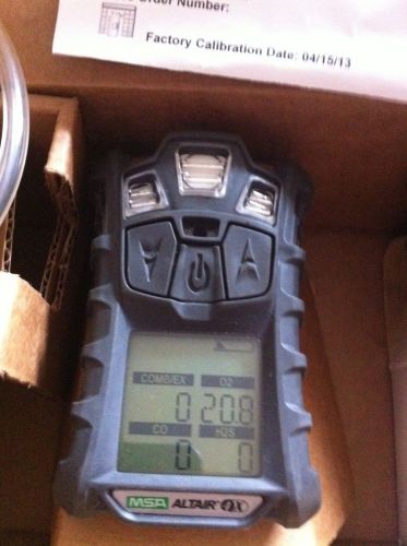 Msa altair 4x multi gas detector, o2,h2s,co,flammable gas monitor + charger for sale