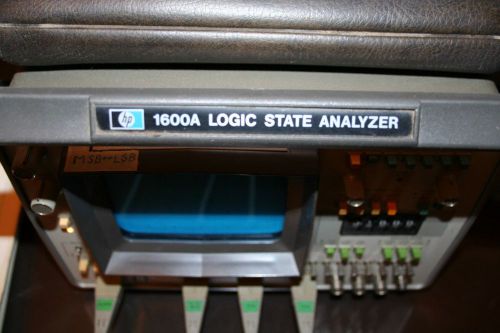 HP  LOGIC STATE ANALYZER 1600A WITH DATA PROBES