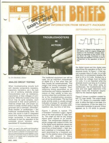Hewlett Packard Bench Briefs September-October 1977 HP