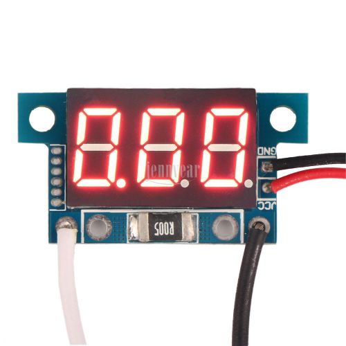 Mini Red LED Digital Ammeter 0-10A Current Measure 12V DC Ampere Panel Tester