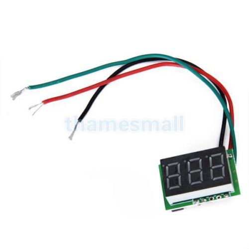 Digital Panel Volt Meter DC 0-100V Green LED Voltmeter
