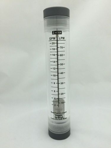 Water flowmeter - rotameter 2 - 20 gpm inline for sale