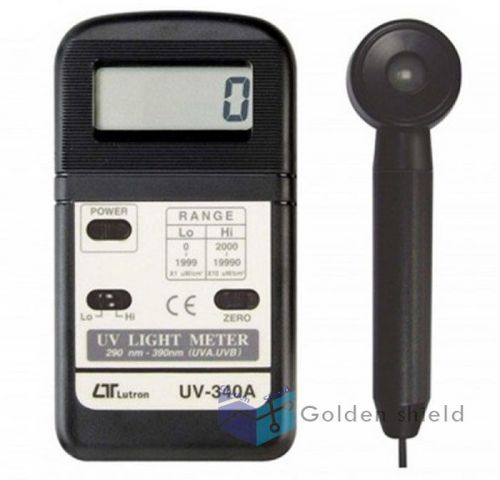 Digital pocket uv light meter tester lutron uv-340a uva&amp;uvb measure tools for sale