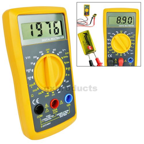 Multimeter  ac/dc voltage dc current resistance diode battery test digital lcd for sale