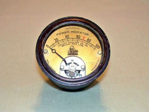 Antique Jewell Power Level Indicator Gauge  USA