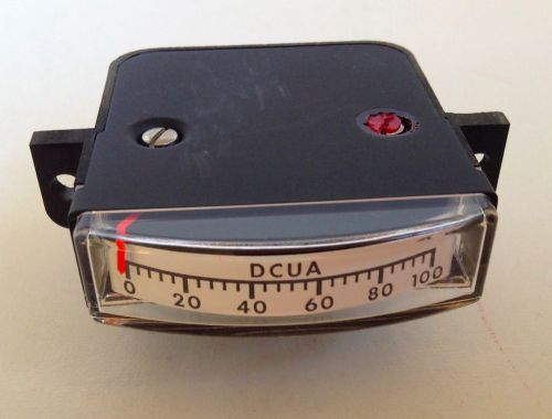 JEWELL SMALL PANEL METER DCUA RANGE 0-100 NEW OLD STOCK