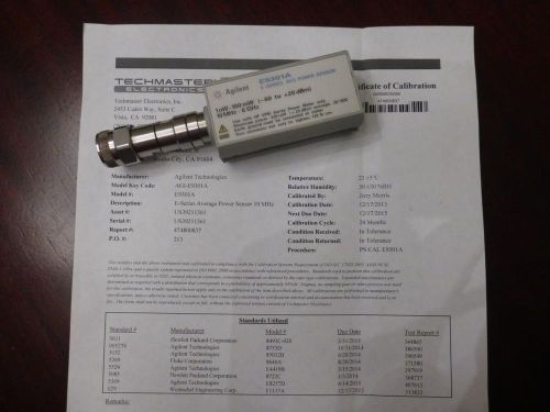 Agilent e9301a 10 mhz to 6 ghz (-60 dbm to +20 dbm) rf power sensor - calibrated for sale