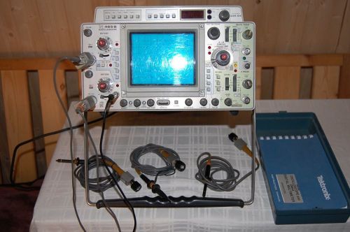 Tektronix 465b oscilloscope w/ 5 tek probes  , manual and pouch for sale