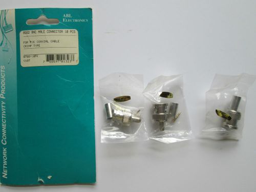 RG62 BNC Male Connector For PVC Coaxial Cable 5pc + extra