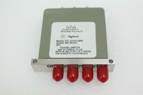HP Agilent 33312-60004 4 port SMA Coaxial Switch 24 V