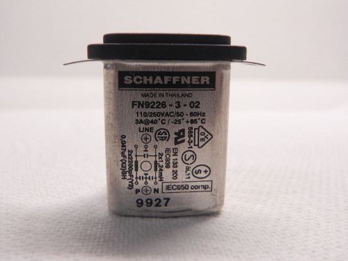 Schaffner FN9226-3-02 Power Line Module 110/250VAC/50-60Hz