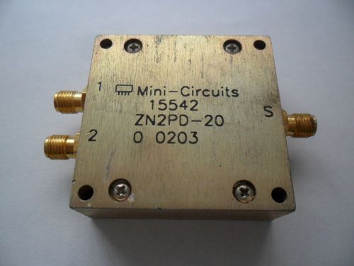 Mini-circuits zn2pd-20 coaxial power splitter/combiner 2-way 750- 2000mhz 5w rf for sale