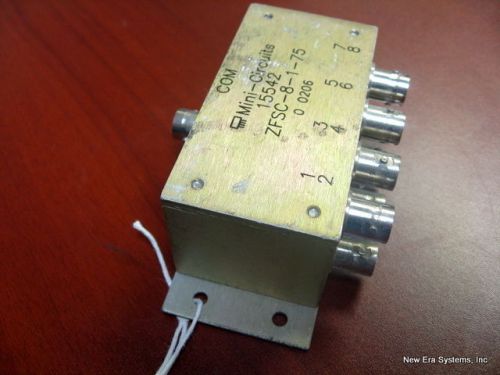 Mini Circuits ZFSC-8-1-75 8-WAY Power Splitter/Combiner 75 OHMS 0.5-175Mhz BNC-F