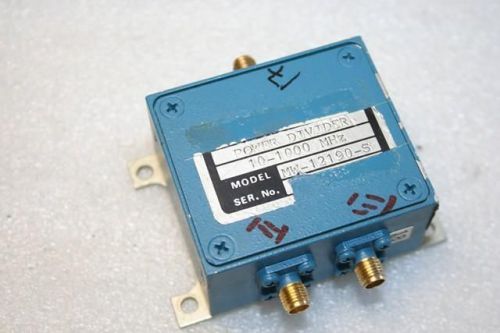 Ael/elisra power divider 10 - 1000 mhz mw-12190-s sma 2 way for sale