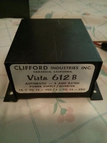 Vintage Clifford Industries Inc. Vista 612 B Power Supply 12VDC /  3AMP