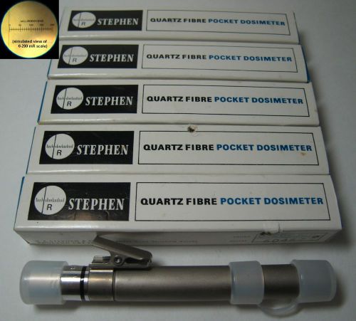 (1) NEW OLD STOCK Stephen Direct Reading Dosimeter w/original box+instr. 0-200mR