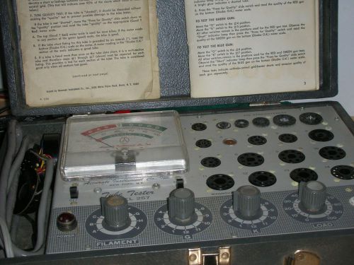 EXCELLENT ACCURATE MODEL 257 TUBE TESTER MADE IN U.S.A.
