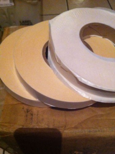 banner hem tape (hand tear)double coated 1&#039;&#039;x72 yards lot of 3 rolls