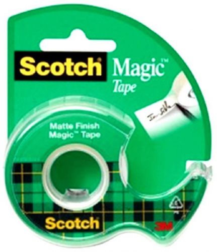 3M Scotch  3/4&#034; x 300&#034;, Magic Transparent Tape With Plastic Dispenser, #105