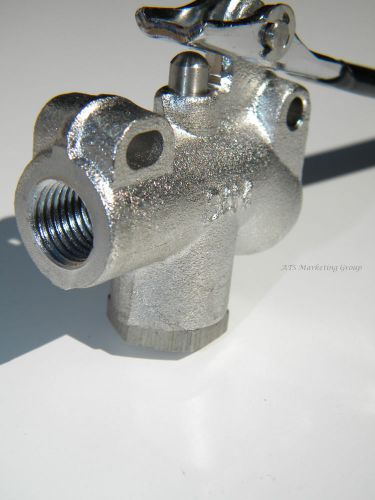 Carpet cleaning - 1/4&#034; wand stainless steel angle valve for sale