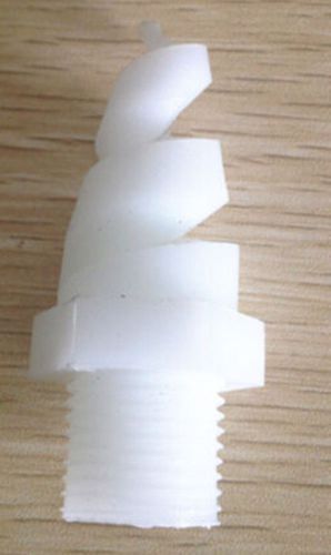 10pcs New Plastic PP spiral Cone spray nozzle 1/2&#034; bspt white