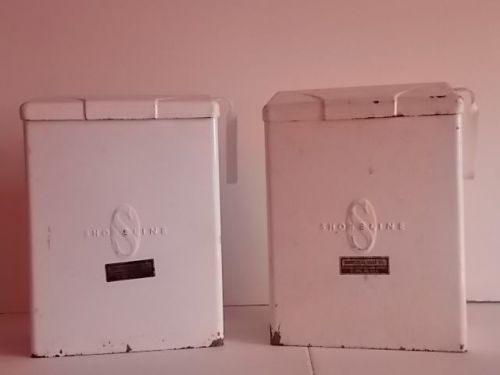 Vintage Shoreline Brand Restroom Sanitary Disposal Bins - Lot of 2