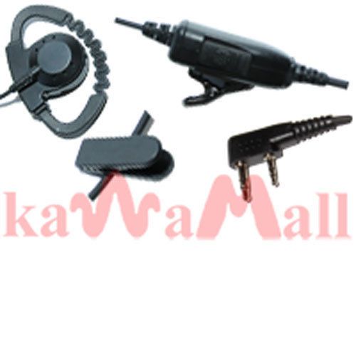 Kawamall heavy duty d-ring dring ear hanger mic for kenwood puxing tk radios for sale
