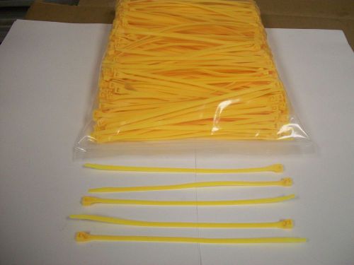GB GARDNER BENDER WIRE CABLE TIES 8 INCH LENGTH YELLOW USA MADE NEW 5OO COUNT
