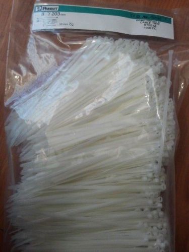 Panduit bt2s-m cable zip ties,std,8.0 in,natural,pk 1000 for sale