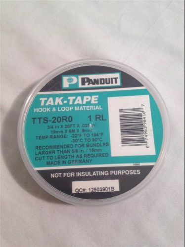 Panduit tts-20ro 20&#039; tak-tape hook and loop strips cable ties for sale